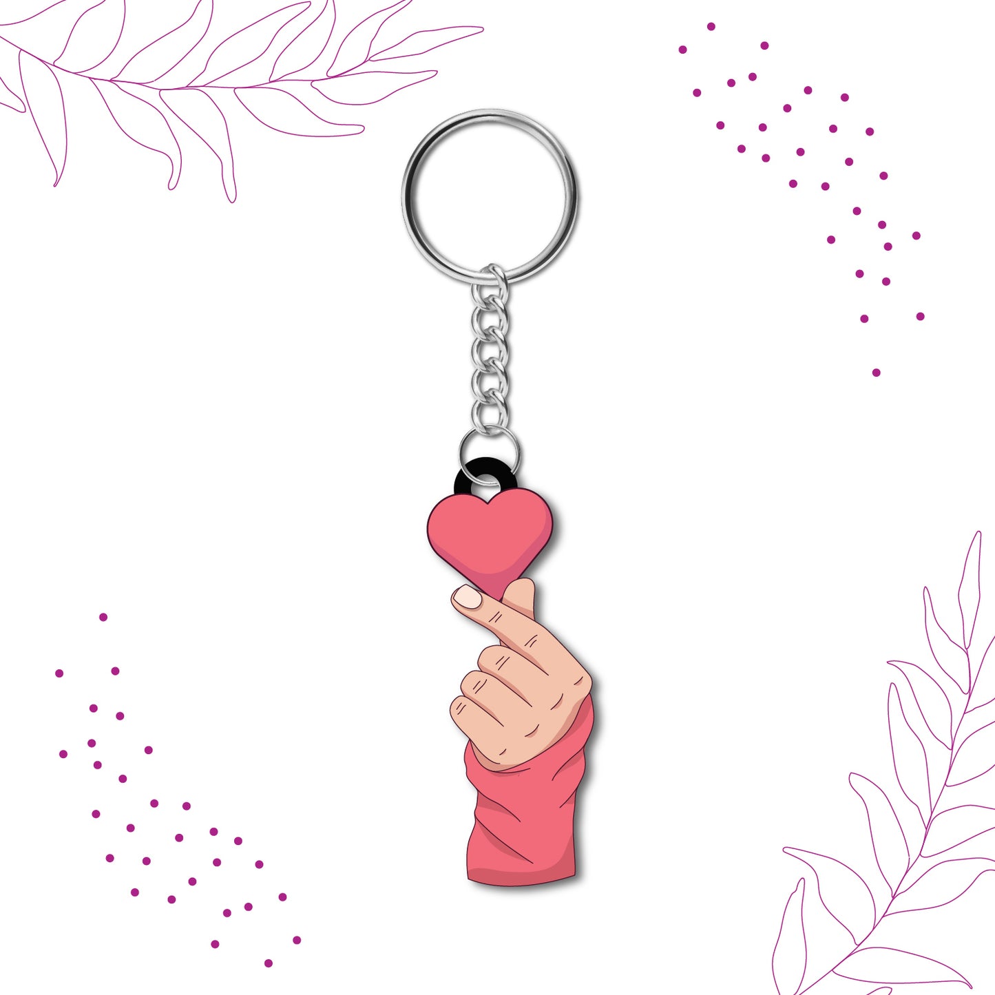  Laser-cut K-Pop heart design