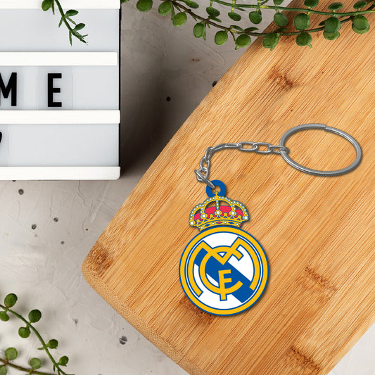 Wooden Real Madrid Keychain