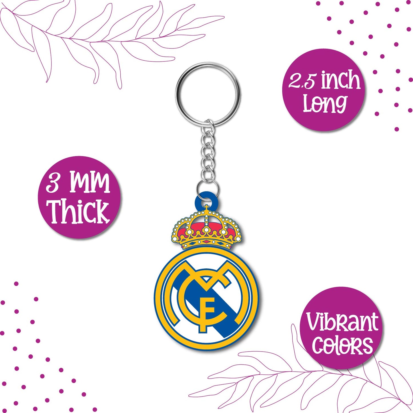  Real Madrid keychain on a bag