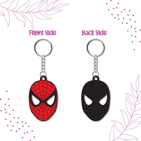 Spiderman Wooden Keychain
