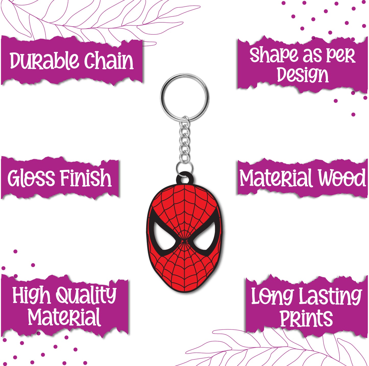  Eco-friendly superhero keychain