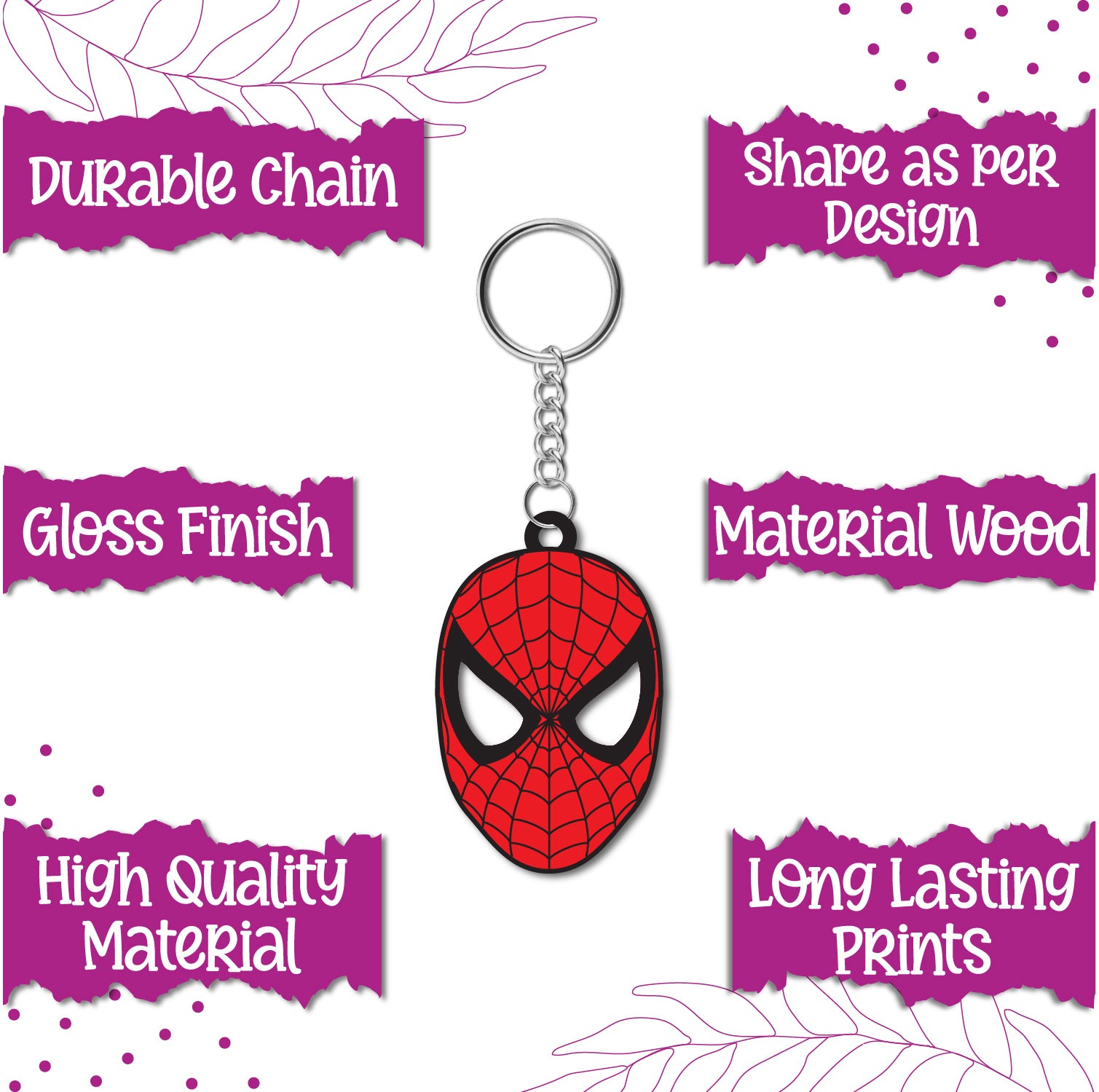  Eco-friendly superhero keychain