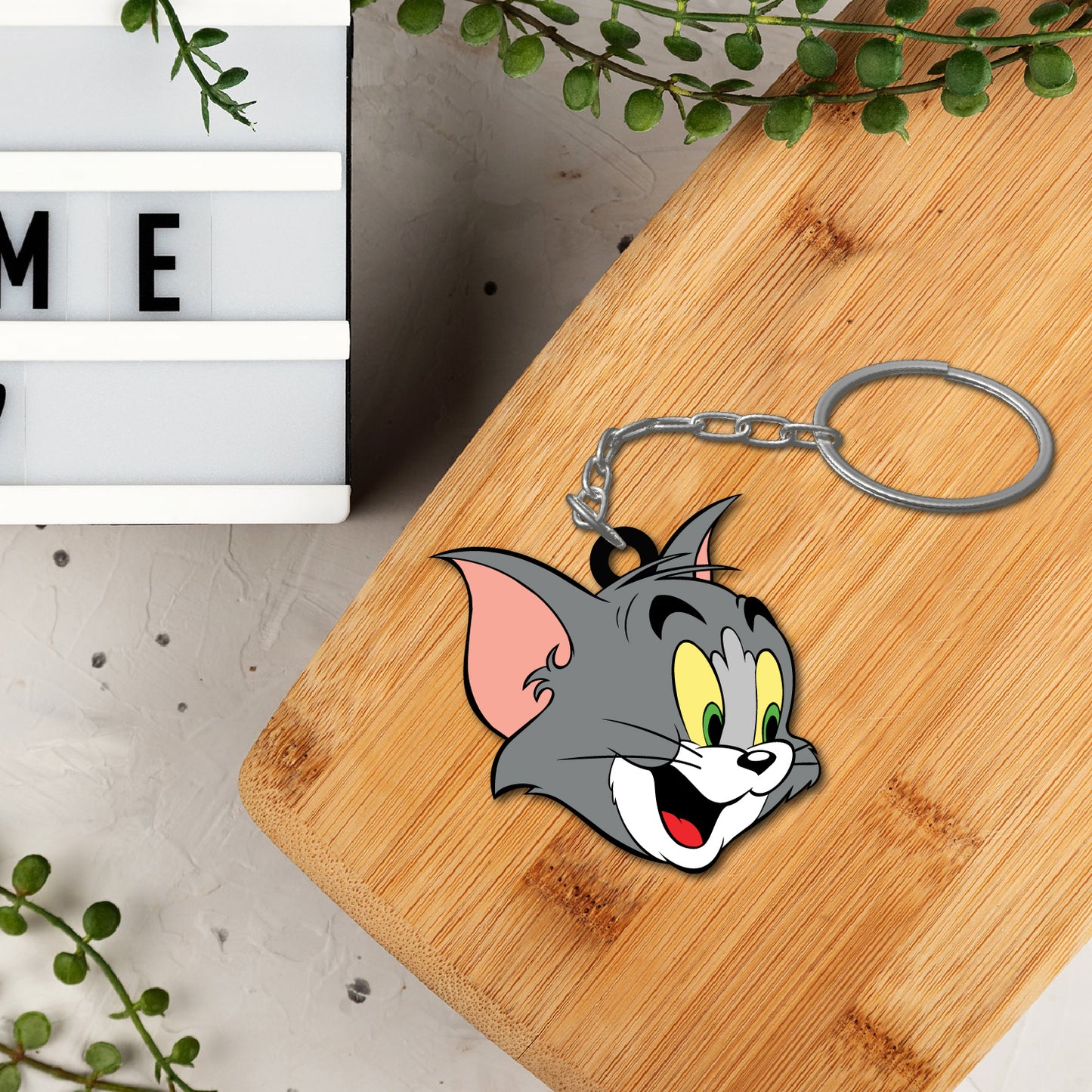 Wooden Tom Keychain