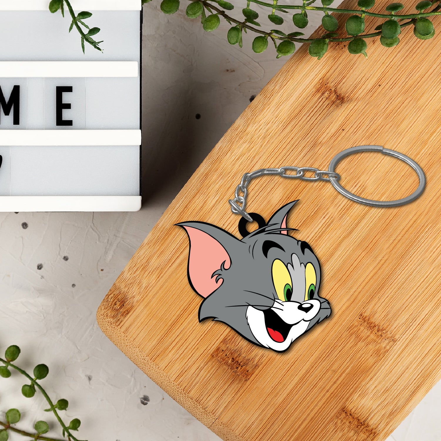 Wooden Tom Keychain