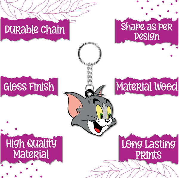 Tom Wooden Keychain
