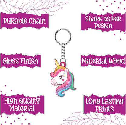  Eco-friendly unicorn keyring