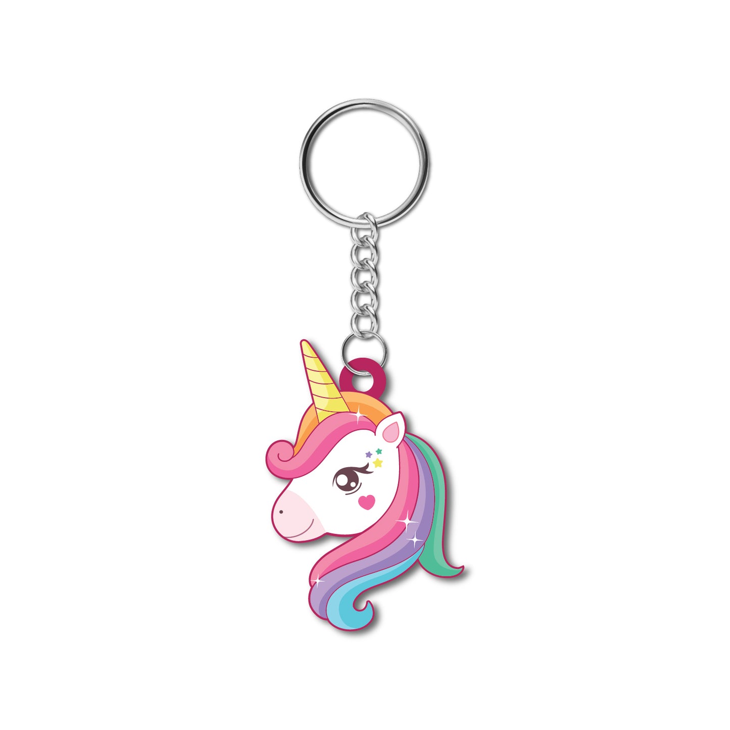  Cute unicorn keyring for girls