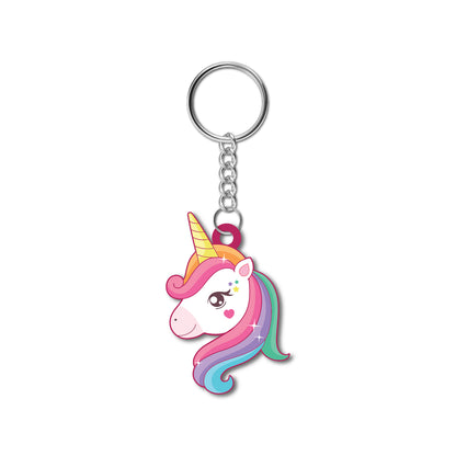  Cute unicorn keyring for girls