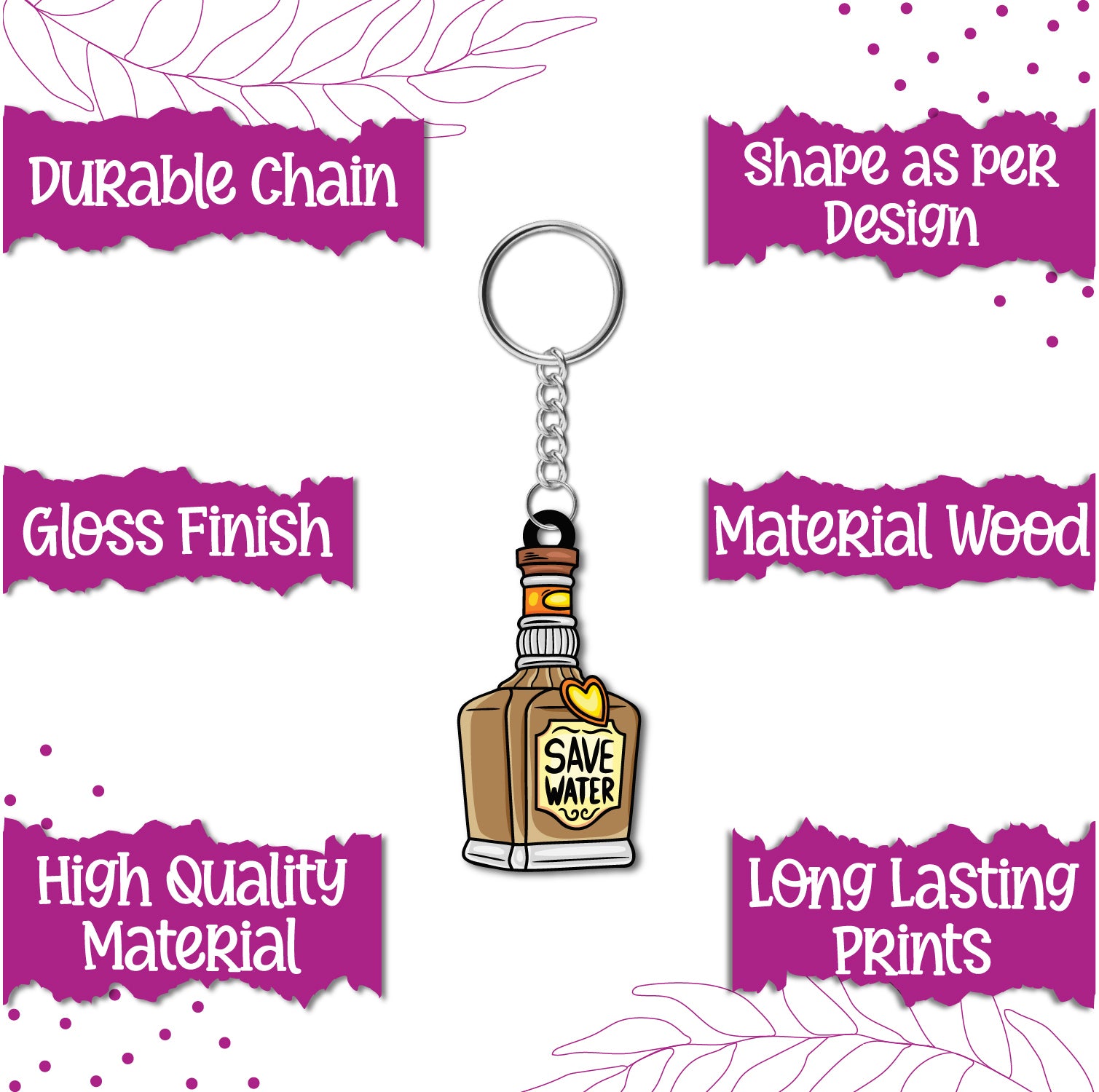  Eco-friendly drink keyring