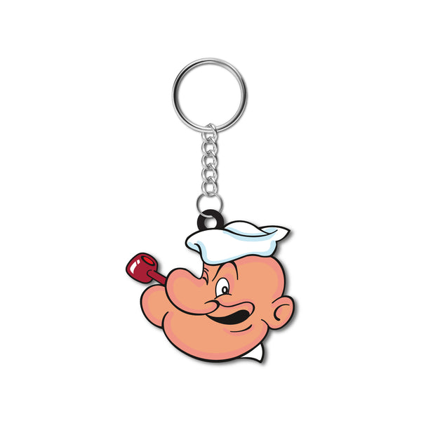 Popeye Wooden Keychain