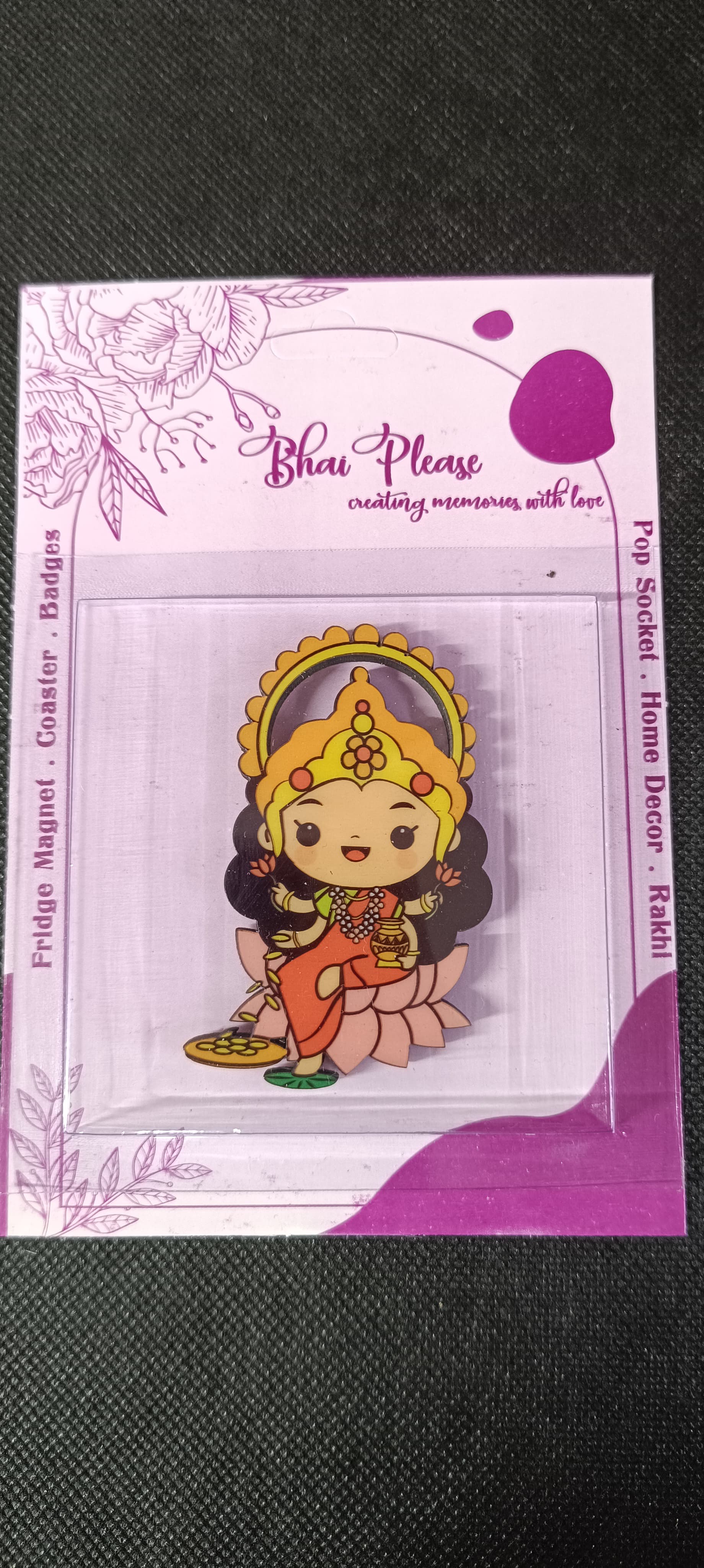 spiritual Goddess Laxmi fridge magnet decor