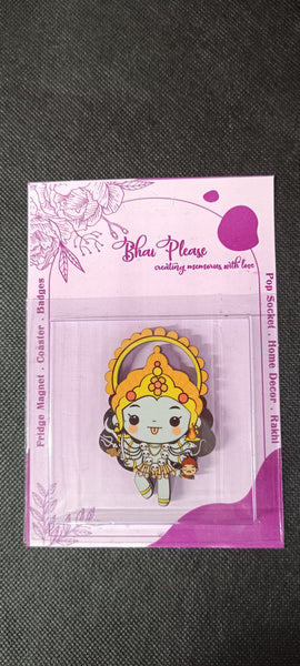 Goddess Kali Wooden Fridge Magnet