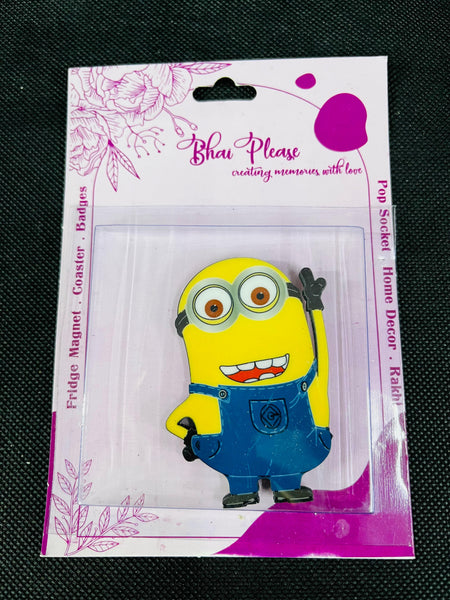 Minnion Wooden Fridge Magnet