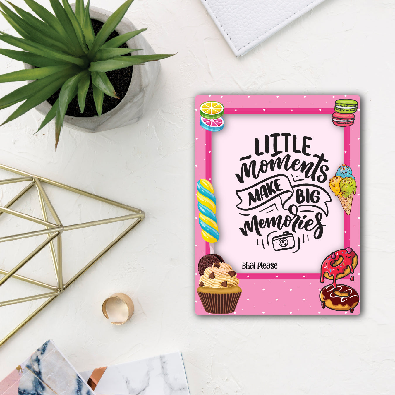 Candy Love Polaroid Frame Magnet