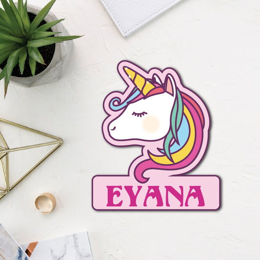 Cartoon Theme Name Personalized Fridge Magnet