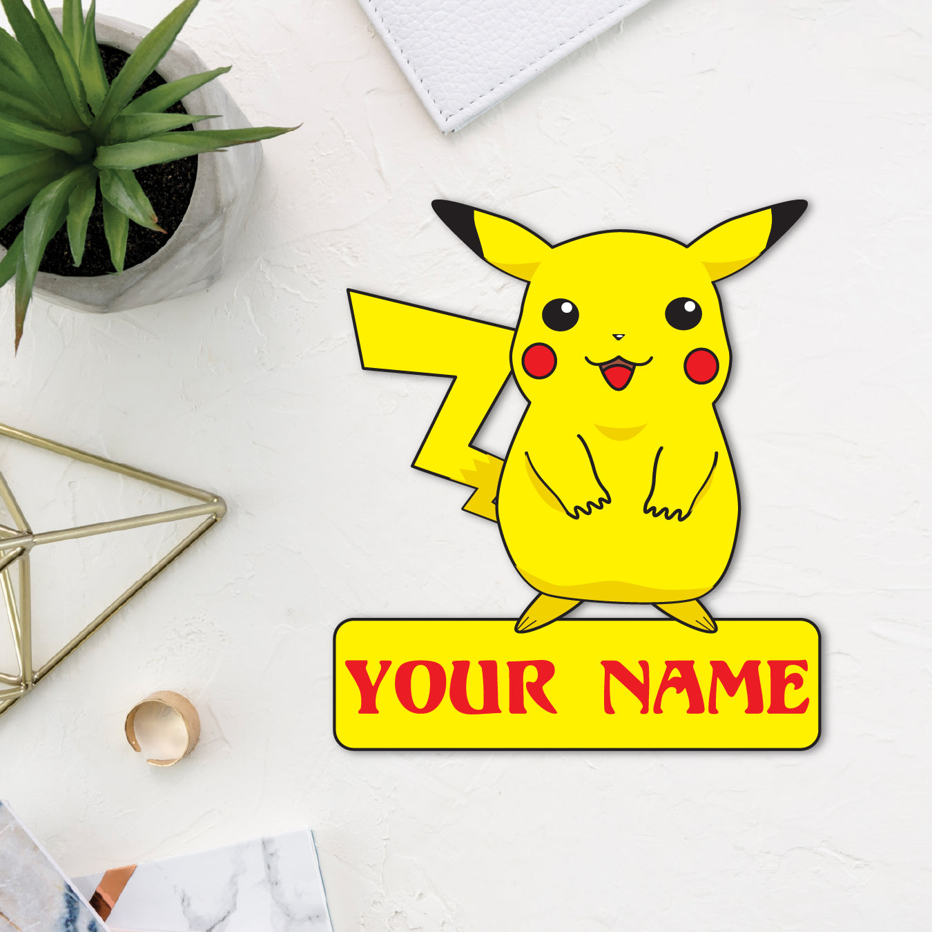 Cartoon Theme Name Personalized Fridge Magnet