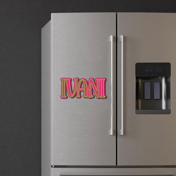 Dual Color Name Personalized Fridge Magnet