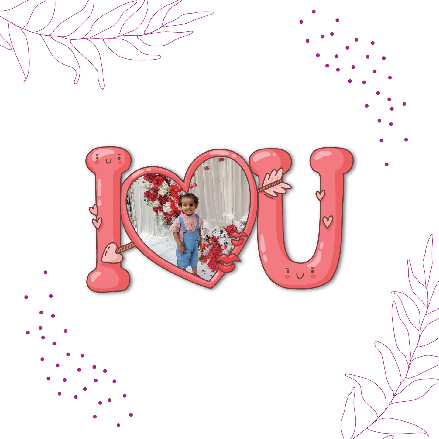 I Love You Personalized Magnet