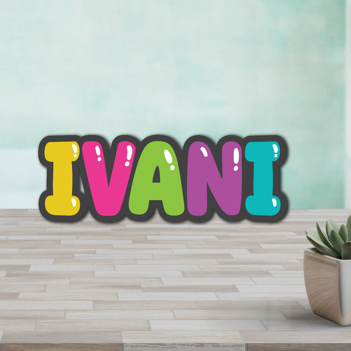2 Layer Kids Name Personalized Fridge Magnet
