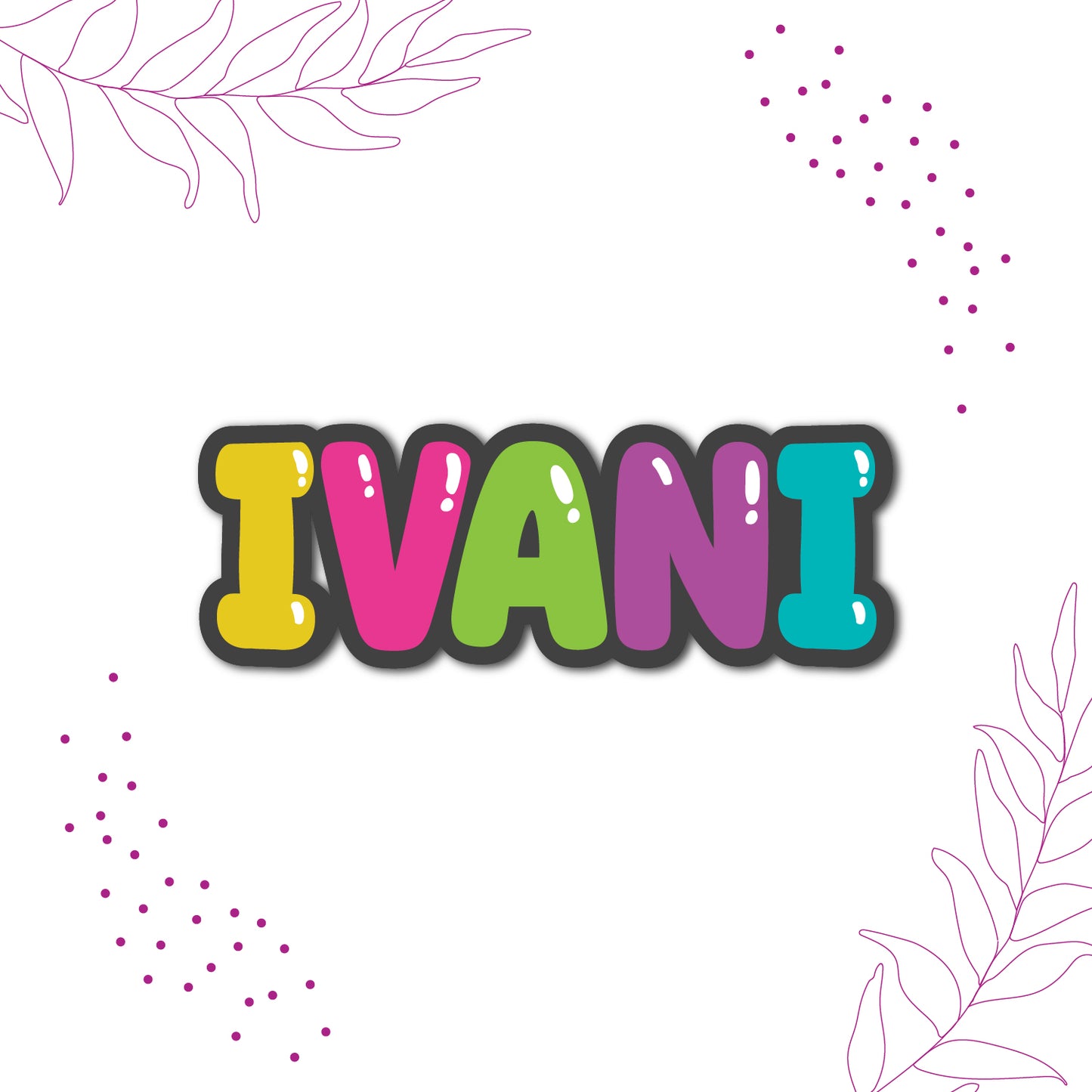 Name Personalized Fridge Magnet
