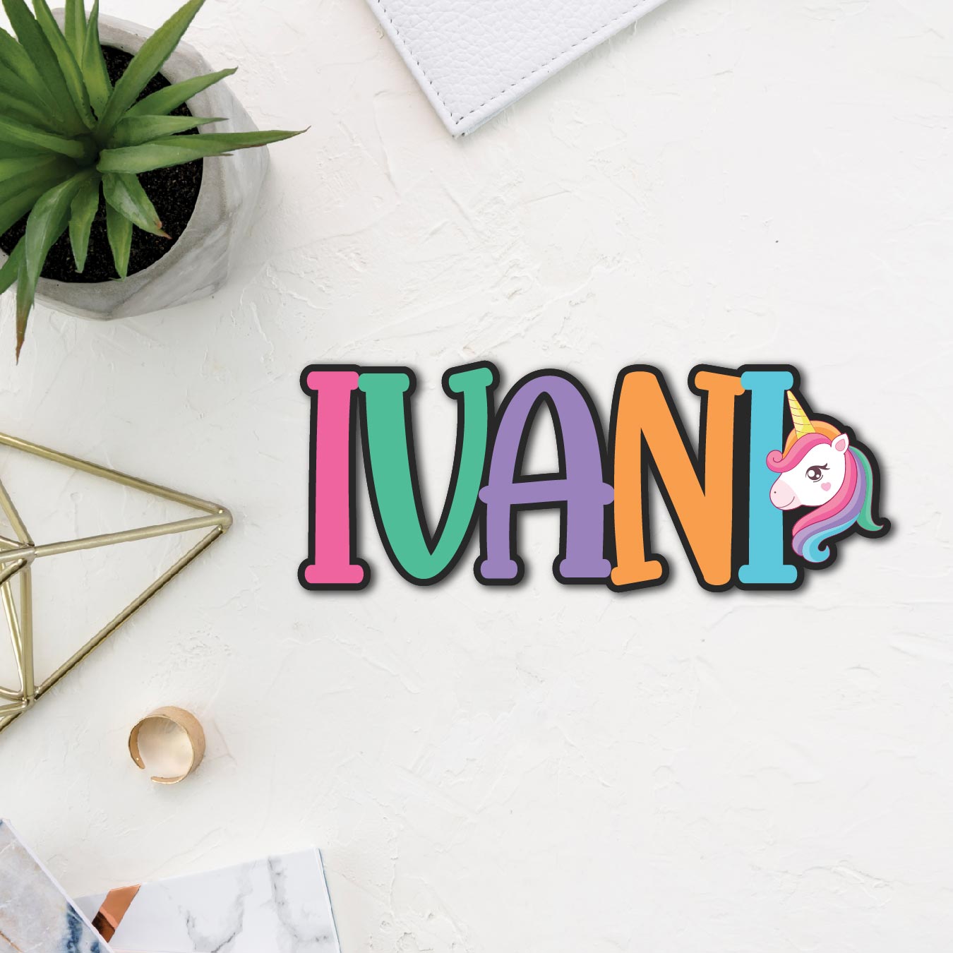 Name with Animals Personalized Fridge Magnet