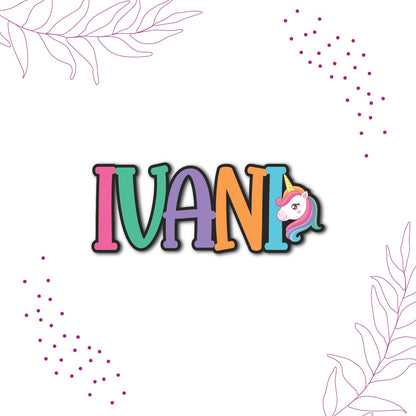 Name with Animals Personalized Fridge Magnet