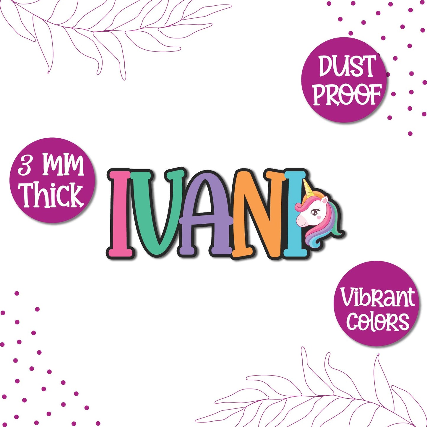 Name with Animals Personalized Fridge Magnet