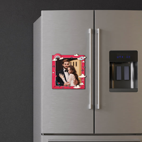 Rainbow & Cloud Personalized Fridge Magnet