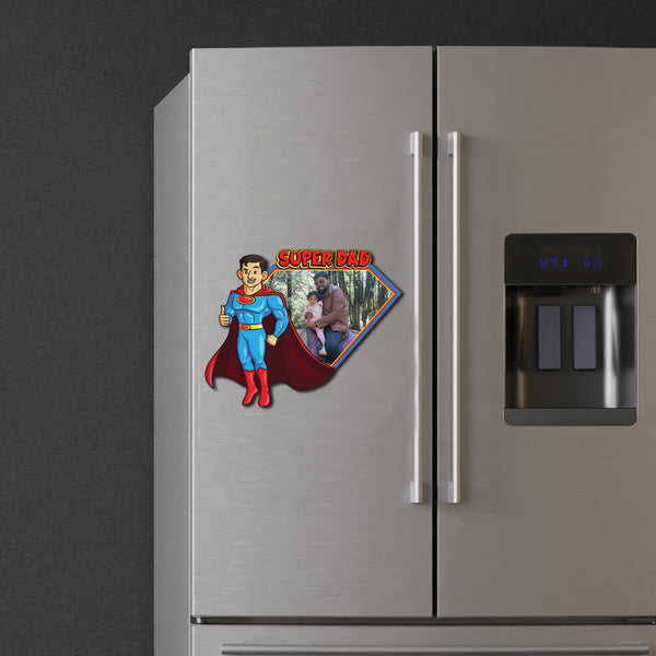Super Dad Personalized Fridge Magnet