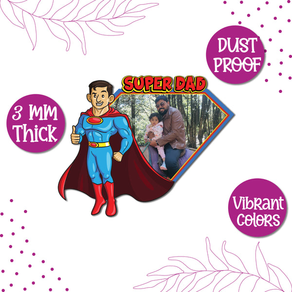 Super Dad Personalized Fridge Magnet