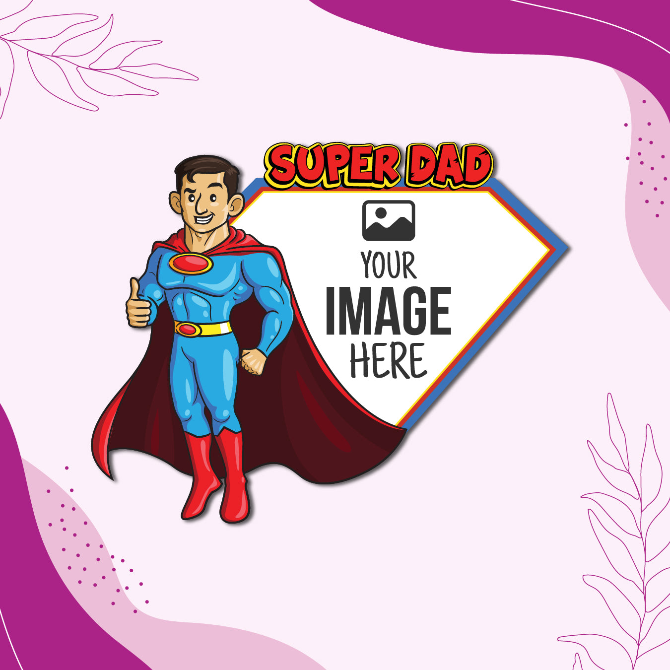 Super Dad Personalized Magnet