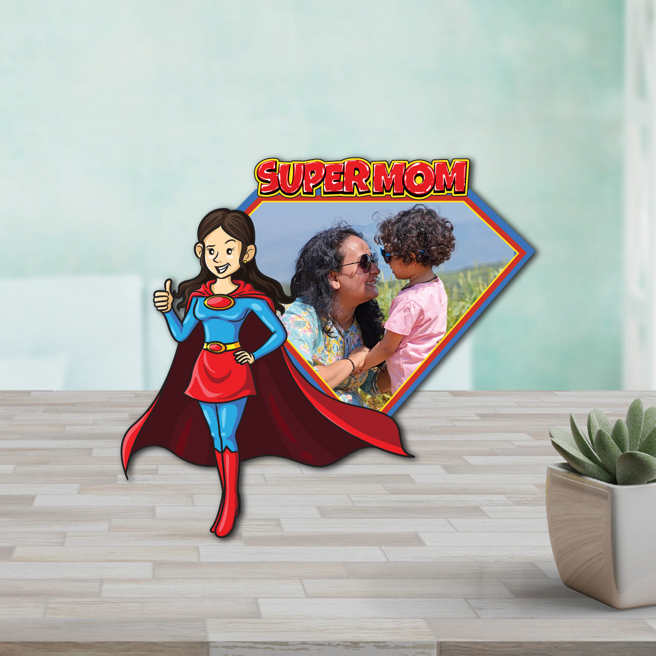 Super Mom Personalized Fridge Magnet