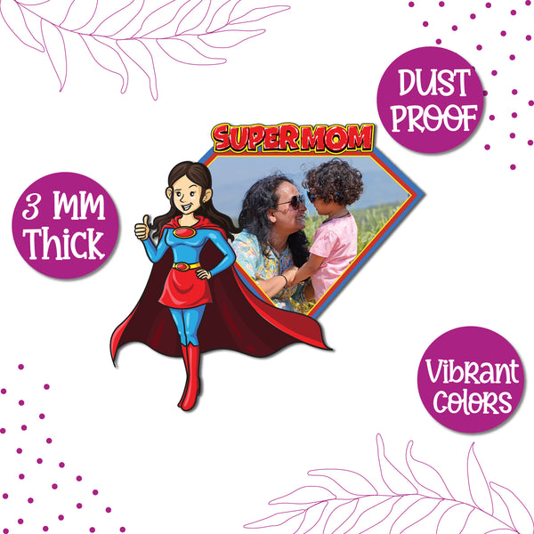 Super Mom Personalized Fridge Magnet