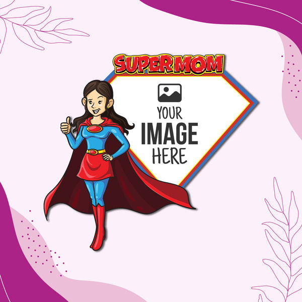 Super Mom Personalized Fridge Magnet