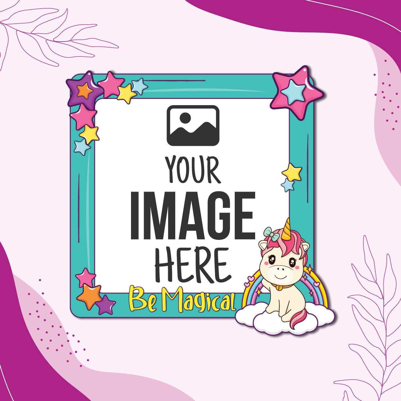 Unicorn Be Magical Personalized Fridge Magnet _ Girl