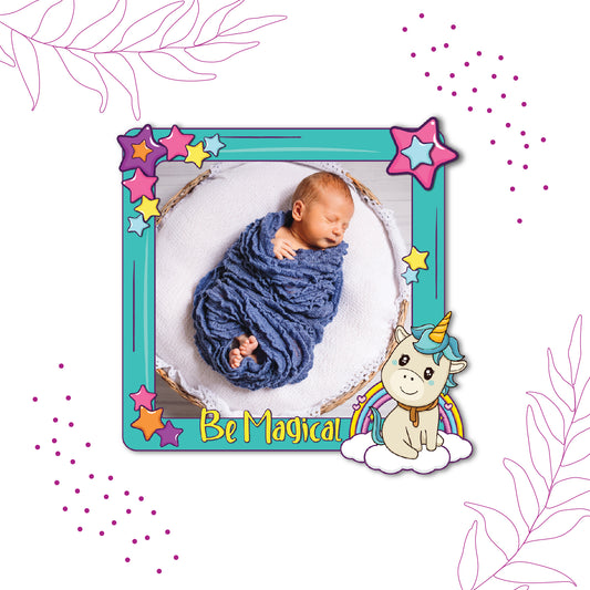 Unicorn Be Magical Personalized Fridge Magnet _ Boy