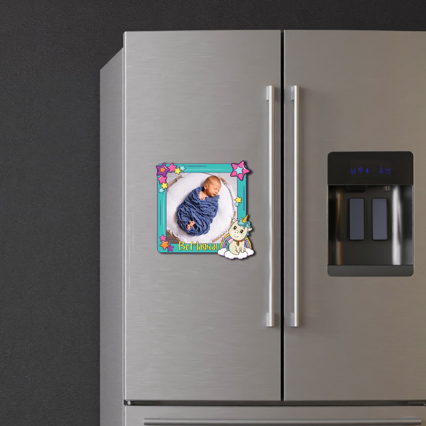 Unicorn Be Magical Personalized Fridge Magnet _ Boy