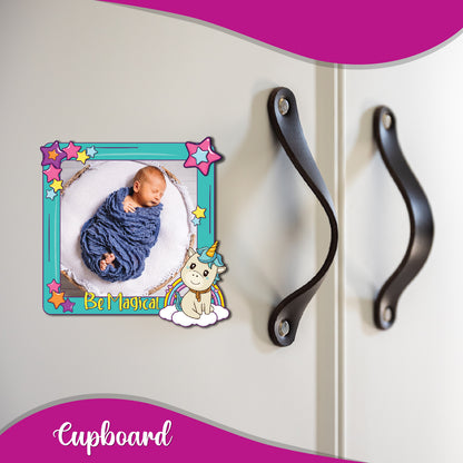 Unicorn Be Magical Personalized Fridge Magnet _ Boy