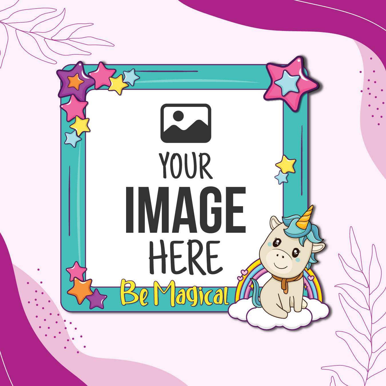 Unicorn Be Magical Personalized Fridge Magnet _ Boy