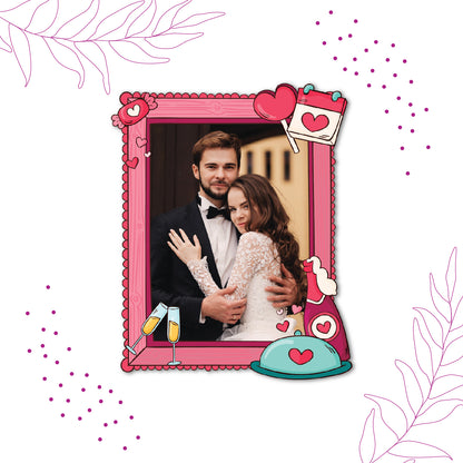 Wine & Dine Personalized Fridge Magnet