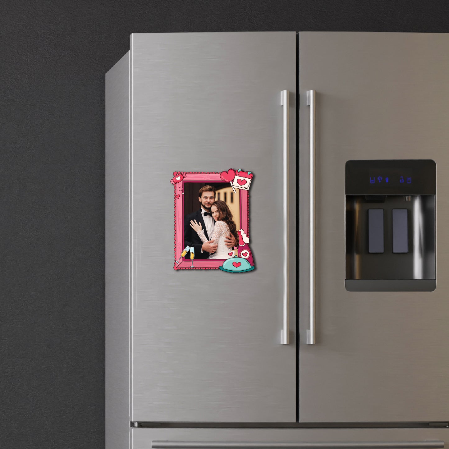 Wine & Dine Personalized Fridge Magnet