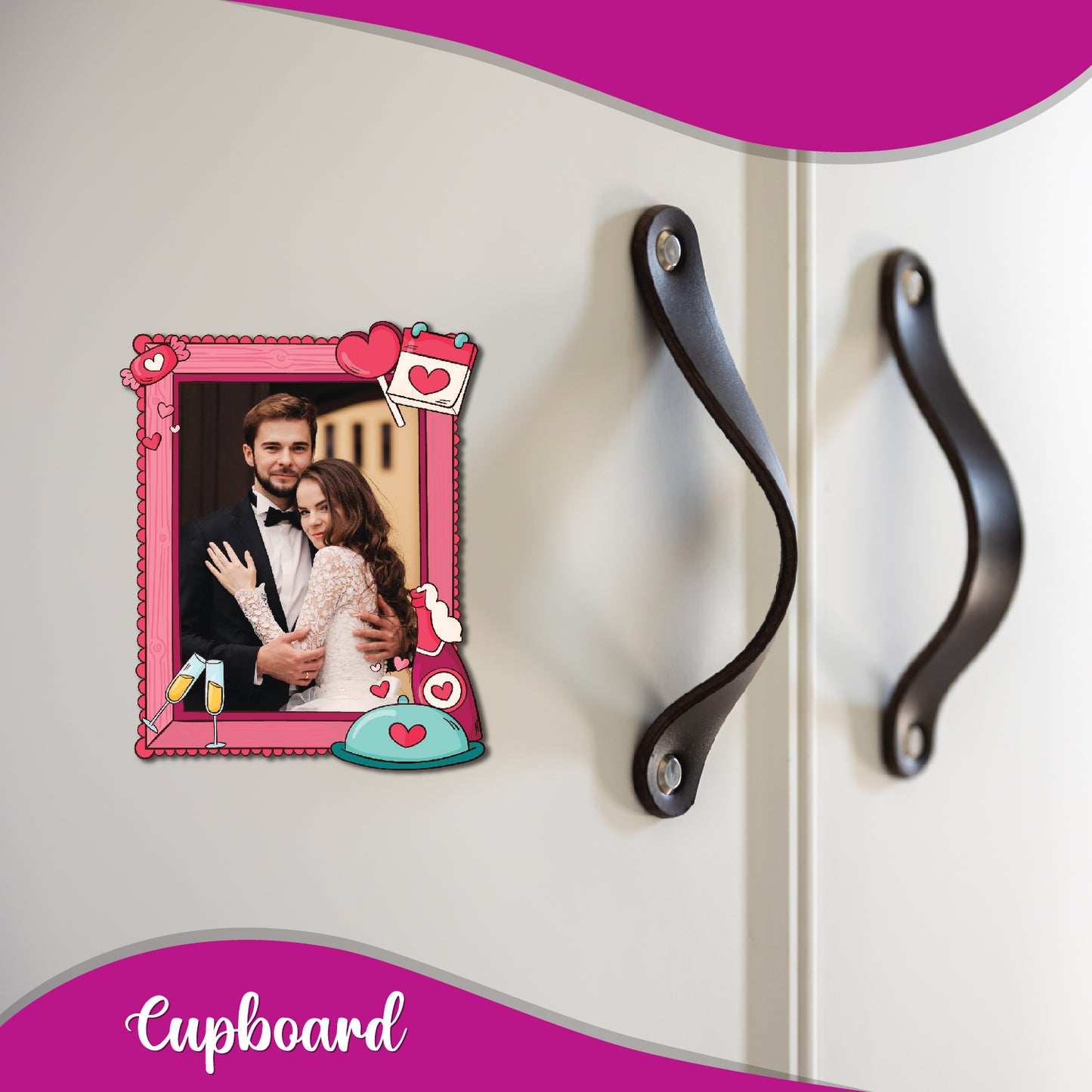 Wine & Dine Personalized Fridge Magnet