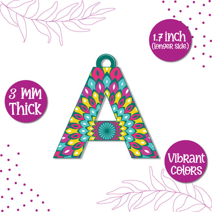 Alphabet A Wooden Lumba Rakhi