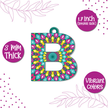Alphabet B Wooden Lumba Rakhi