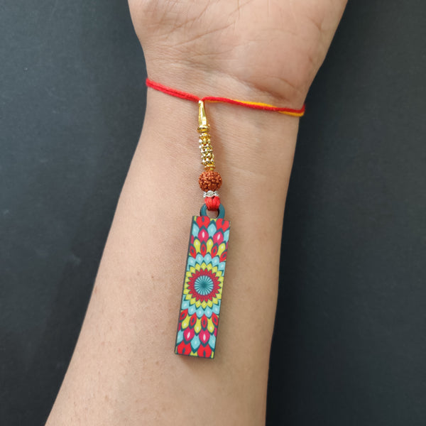 Alphabet I Wooden Lumba Rakhi