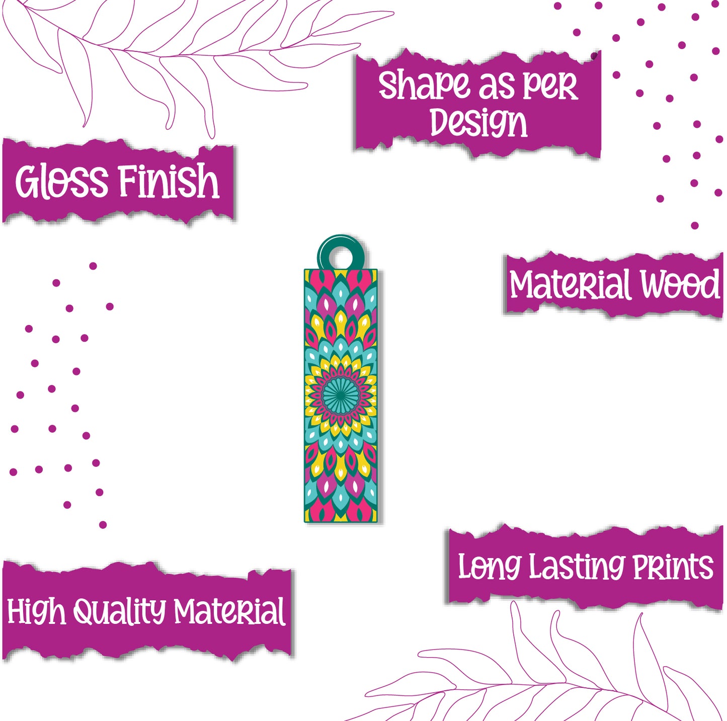 Alphabet I Wooden Lumba Rakhi