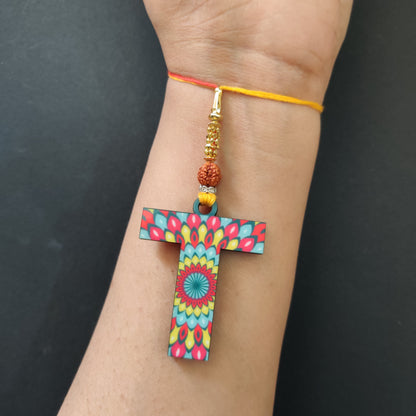 Alphabet T Wooden Lumba Rakhi
