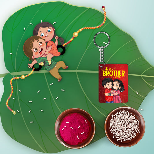 Annoying  Brother  Rakhi  For Brother With  Keychain