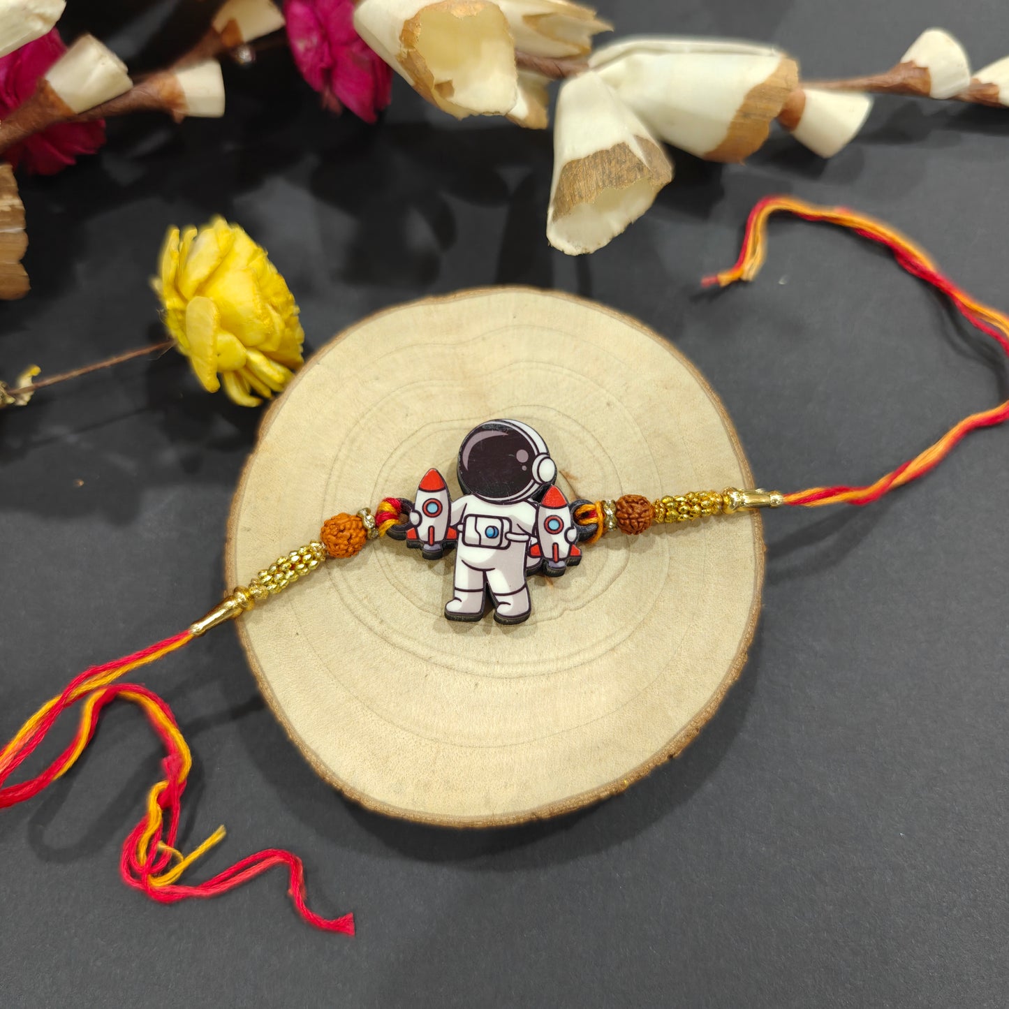 Astronaut Wooden Rakhi