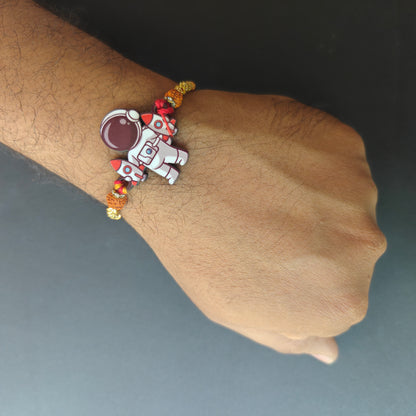 Astronaut Wooden Rakhi
